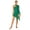 Green, variant on Sywiyi Womens Lace Patchwork Lyrical Dance Costume Sheer Mesh Dance Leotard Dress Asymmetric Black S