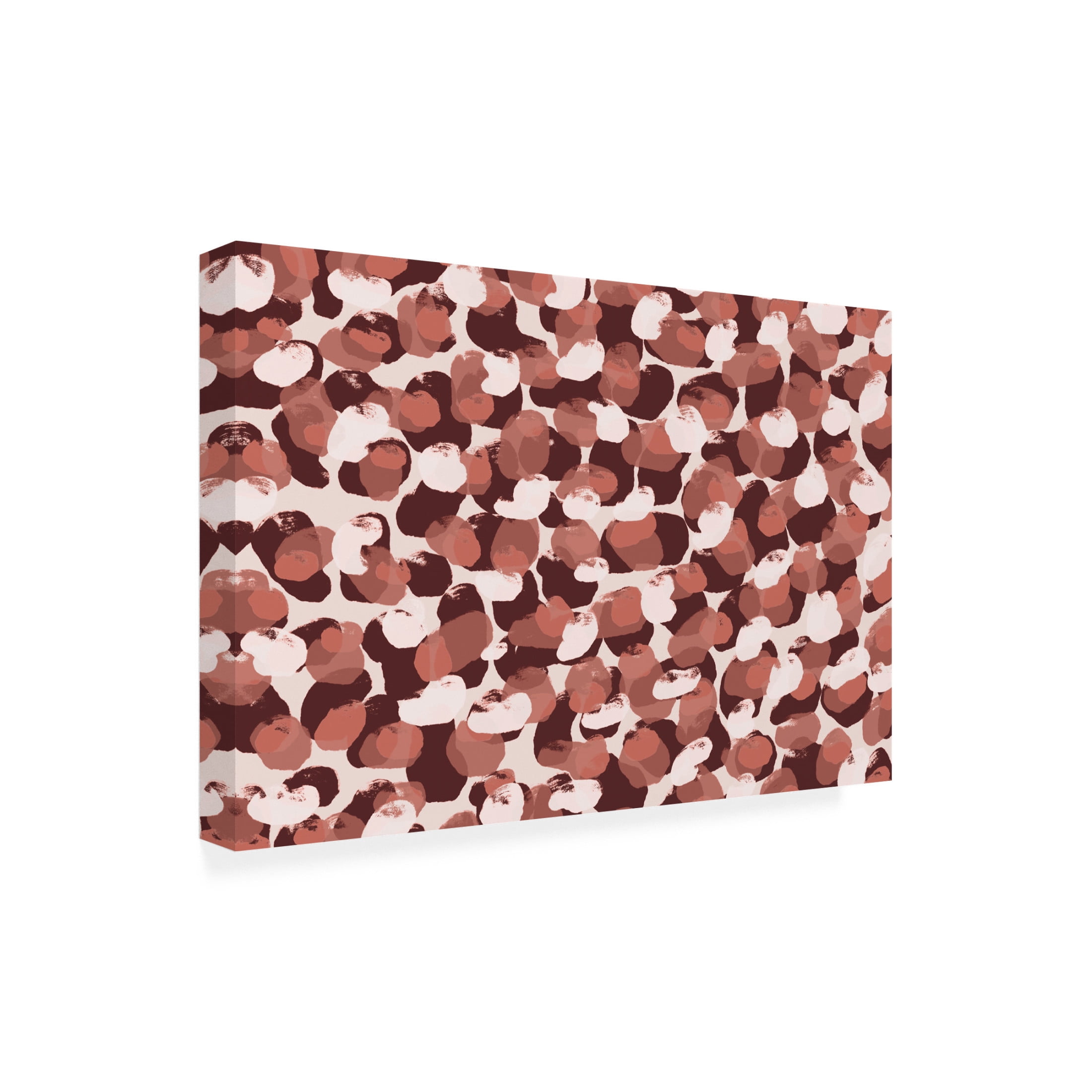 Canvas Wall Art - Treechild 'Pastel Brush Dots Pattern' Wall Art for Living Room, Bedroom, or Office D?cor by Trademark Fine Art - 19 x 12 Inches