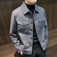 thumbnail image 5 of Abrigos masculinos Slim Fit Primavera Otoño Chaquetas de hombre de alta calidad Harajuku Casual Coreano Reseñas Muchas Vintage Elegante Joker Moda, 5 of 5