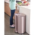 thumbnail image 5 of iTouchless SoftStep 13.2 Gallon Odor Control Step Garbage Trash Can, Rose Gold, 5 of 5