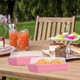 thumbnail image 4 of 50pcs Large Rectangular Sandwich and Bakery Takeout Boxes with Lids, Pink Food-grade Disposable Containers for Wraps, Pastries, Bacon, and Scallops Storage, 4 of 9