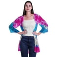 thumbnail image 1 of Moomaya Boléro en Georgette Imprimé Ourlet à Volants pour Femmes, 1 of 5