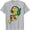 Grey, variant on Funny Graphic T-Shirt for Women Pizza Gamer Printed Crew Neck Tees (Blue S)