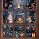thumbnail image 2 of Pegatinas estáticas de Navidad para ventana, calcomanías de pared de Papá Noel, copo de nieve, pegatinas de Año Nuevo, decoración Navideña extraíble, 2 of 4
