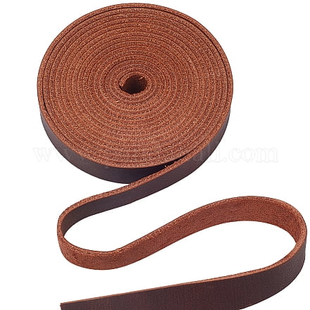 1Roll 72 Inch Top Grain Real Leather Crazy Horse Leather String 1/2 Inch Wide Genuine AB Grade Cowhide Leather Strap 1.8mm Thick Flat Leather Strips for Crafts Tooling Wrapping Projects Peru