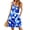 Ink Blue, variant on TARAINYA Summer Dresses for Women Casual V Neck Sleeveless Sundresses Floral Beach Short Dress with Pockets