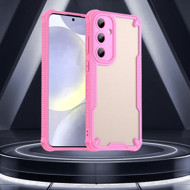 Carcasa completa para Samsung Galaxy S25+, resistente al agua y a los golpes, acabado mate, para teléfono rosa