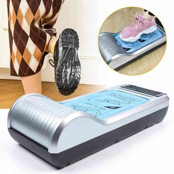 Automatic Shoe Cover Dispenser Machine W/ 600 Disposable Shoe Films Household
