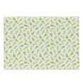 thumbnail image 1 of Exotic Cutting Board, Hand Drawn Pineapples and Hearts Doodle Fresh Summer Food Illustration, Decorative Tempered Glass Cutting and Serving Board, Large Size, Yellow Sea Green Black, by Ambesonne, 1 of 1