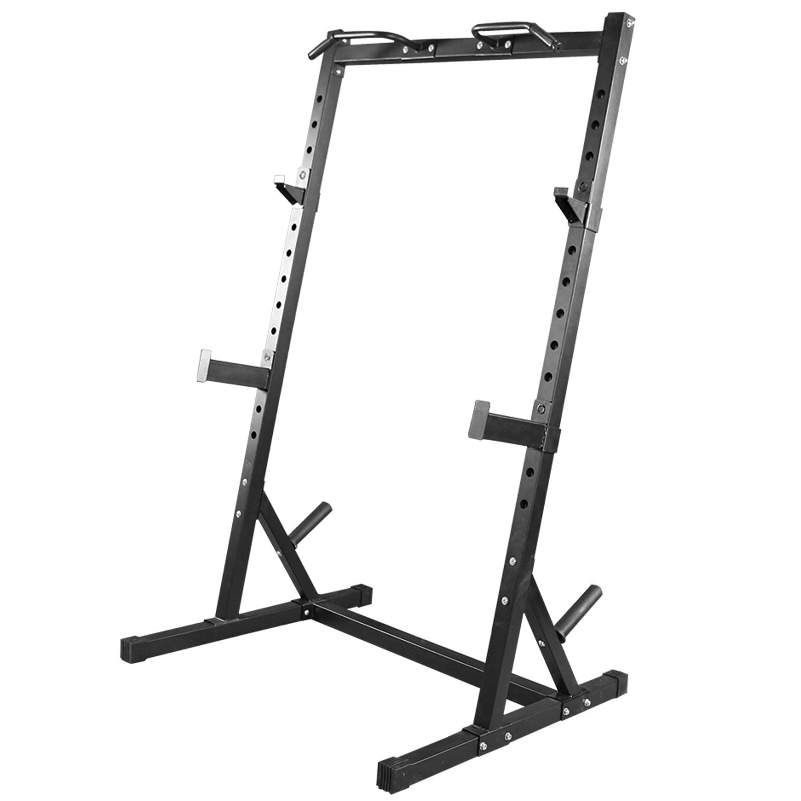 Details about   Heavy Duty Multi-Function Half FrameOlympic Fitness Power Cage Squat Rack NEW 