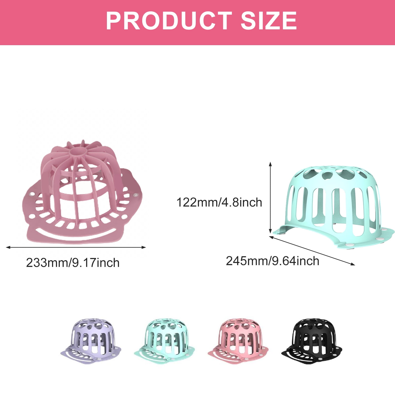 Reusable Hat Washer Cage Baseball Caps Silicone Caps Holder Caps Cleaner Protector Silicone Texture for Washing Machine