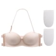 thumbnail image 3 of Bra Ladies Push Up Strapless Adhesive Bra Deep U Shape Backless Bra, 3 of 9