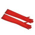 thumbnail image 2 of harmtty 1 Pair Fashion Women Long Gloves Opera Wedding Bridal Evening Party Glove,Red, 2 of 8
