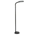 thumbnail image 2 of Lavish Home Natural Sunlight Floor Lamp with Bendable Neck, Brown Woodgrain, 2 of 6
