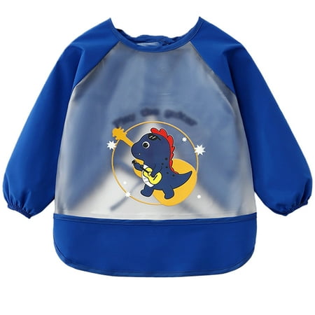 

Summer children s coveralls baby eat things waterproof and dirt-proof