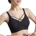 thumbnail image 4 of Besolor Womens Plus Size Bras No Underwire Seamless Full Coverage Supportive Breathable Comfy Everyday Bra(X-Large,Black), 4 of 5