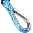 thumbnail image 5 of Astra Depot Blue 1/4" 50ft UHMWPE Winch Rope Extension + 2X Forged Steels RED Hook Grade 80 for ATV UTV KFI Car 4X4 Recovery Vehicle, 5 of 7