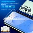 thumbnail image 3 of 2 Pack Glass Screen Protector for Samsung Galaxy S25 Plus [6.7 inch] + 2 Pack Camera Lens Protector, 9H Tempered Glass, Fingerprint Unlock, HD Clear Case Friendly Anti-Scratch, 3 of 6