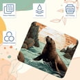 thumbnail image 3 of Sea Lion Square 8.3x9.8 Inch Non-Slip Rubber Bottom Printed Mousepad Desk Mat Gaming Mousepad for Office and Gaming, 3 of 6