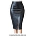 thumbnail image 5 of Minnieouse Faldas lápiz de oficina para mujer, de PU negra de alta gama, exquisita artesanía, embellecedor del cuerpo, curvada Prendas para la parte inferior del cuerpo negro 3XL, 5 of 6