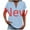 05-Light Blue, variant on Ichuanyi Fashion Women’s Solid Short Sleeve V-Neck Button Top Stylish Women Henley Casual Summer Tops 2025