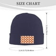 thumbnail image 3 of ZICANCN Cartoon Orange Ghost Knit Beanie Hat, Winter Cap Soft Warm Classic Hats for Men Women, Navy Blue, 3 of 8