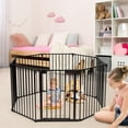 thumbnail image 2 of Costway 8 Panel Baby Safe Metal Gate Play Yard Pet Fence Adjustable, 2 of 10
