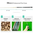 thumbnail image 4 of Wakefa Billiard Pool Cue Stick: 58 inch Pool Sticks Set of 4, 13mm Tip Pool Cues Billiard Cue Sticks Maple Wood Pool Table Sticks for Professional Billiard Players 18 19 20 21 oz, 4 of 8