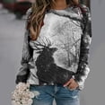 thumbnail image 2 of Tops casuales de cuello redondo de manga larga con estampado de Halloween para mujer Fridja czfsfas2737, 2 of 5
