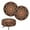 Boho Mandala Brown, variant on Jeiento Boho Flower Stool Covers Round Set of 2 Round Stool Seat Cover Dustproof Barstools Cover with Elastic Band Stretch Soft Stool Cushion Slipcover for Circle Chair Stools Size L
