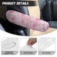 thumbnail image 6 of Yuyamidu Cherry Blossom Car Seat Armrest Covers Pink Armrest Protector Covers 1 Pair Soft Car Armrest Handle Cover SUV Truck Van Armrest Covers Accessories, 6 of 7