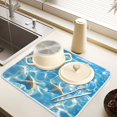 thumbnail image 6 of Ryvnso Starfish in Sea Dish Drying Mat for Kitchen Countertop 18x24 Large Dish Pad Drainer Rack Dish Sink Mats, 6 of 7