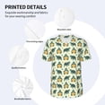 thumbnail image 3 of Picia Cartoon Turtles Pattern Mens Polo Shirts Quick Dry Short Sleeve Golf T Shirt Performance Moisture Wicking Casual Workout Baseball T-shirt-Medium, 3 of 7