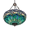 thumbnail image 6 of 22" Wide Tiffany Hanginghead Dragonfly Inverted Pendant, 6 of 7