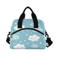 thumbnail image 2 of Lunch Bag Portable Crossbody Meal Bag Cooler Bag Insulated Lunch Bag Food Bag Handheld & Crossbody Design Cartoon Cloud, 2 of 6