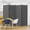 Grey, variant on Room Divider 4 Panel Partition Room Dividers and Folding Privacy Screens with 5 Curved Metal Feet Portable Divider Wall 88" W Temporary Wall for Office Divider Bedroom Dressing Room,Black