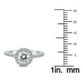 thumbnail image 5 of SZUL - Women's 1 Carat TW Diamond Halo Ring in 14K White Gold (H-I Color, I1-I2 Clarity), 5 of 6
