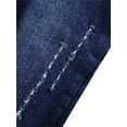 thumbnail image 3 of KIDSCOOL SPACE Boy Overalls,Big Pocket Ripped Adjustable Casual Denim Workwear,Blue,7-8 Years, 3 of 4
