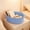 Blue, variant on Ke1Clo Woven Storage Basket, 12x8x5 Inch Fabric Rope Organizer with Handle, Multipurpose Gift Basket with Ribbon Decor for Bathroom Toys Pantry, Yellow