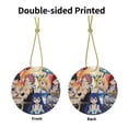 thumbnail image 3 of Fairy Tail Christmas Ceramic Round Ornaments Print Decorative Hanging Ornaments For Xmas Tree Holiday Party Decoration 1 Pcs, 3 of 9