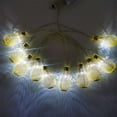 thumbnail image 5 of Mecorevxz Christmas Decorations Lattice-Patterned Openwork Teardrop LED Star String Lights,Creatives Romantic Decorative Lights,Christmas Room Ornaments Lights, 5 of 7
