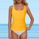 thumbnail image 2 of MKLEKYY Trajes De Baño Mujer Completo Women Lace Up Swimwear Tops Underwire Full Coverage Bikini Top Push Up Swim Crop Top Tie Back Bathing Suit Tops, 2 of 5