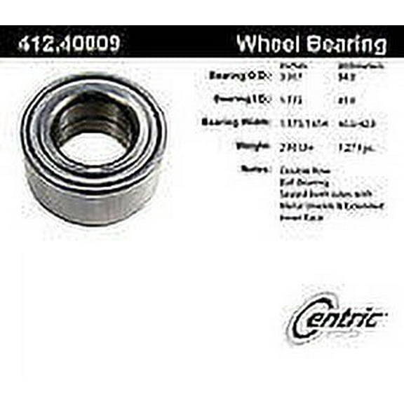 Centric 412.40009E Rear Wheel Bearing Fits select: 2003-2008 HONDA PILOT, 1997-2001 HONDA CR-V