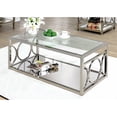 thumbnail image 5 of Furniture of America  Mishie Contemporary Glass Top Coffee Table Chrome Chrome Finish, 5 of 5