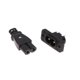 thumbnail image 4 of Enchufe macho C8, toma de corriente hembra, conector eléctrico integrado de 35 mm x 15 mm, CA 25 A 250 V, enchufe en forma de 8., 4 of 5