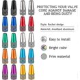 thumbnail image 5 of 40 Pieces Bicycle Presta Valve Caps Multicolor Anodized Aluminum Presta Valve Caps Bicycle Tire Caps French Style Anti-dust Caps, 5 of 5