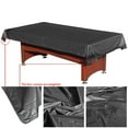 thumbnail image 6 of Billiard Snooker Pool Table Dust Cover 8ft Table Protective Cover Tablecloth Black, 6 of 8