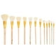 thumbnail image 1 of 12 unids Gilding Pintura Pinceles Manera de madera Pinceles Pincel de cerdas de lana simple, 1 of 3