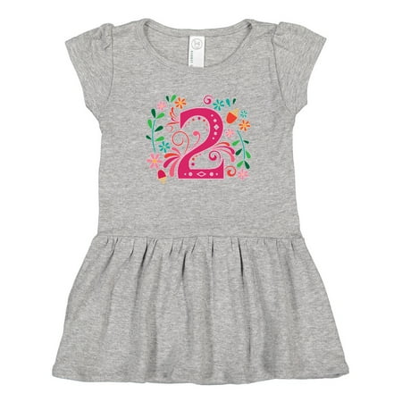 

Inktastic 2nd Birthday 2 Year Old Girls Outfit Gift Toddler Girl Dress