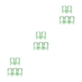 thumbnail image 3 of bedienty 5pcs Multi -function Wardrobe Space -saving Hanger Hook Coat Hook Plastic Closet Stack Hanger Rack Storage Wardrobe Organizer Green 3Set, 3 of 6